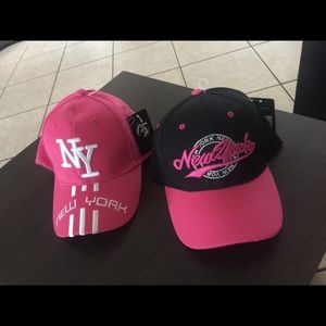 2 New York baseball caps